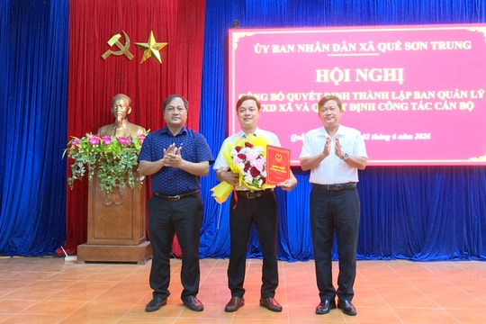 Thành lập Ban Quản lý dự án đầu tư xây dựng xã Quế Sơn Trung