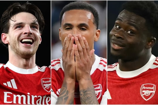 Xếp hạng dàn sao Arsenal mùa giải vô địch Ngoại hạng Anh: Declan Rice đỉnh cao, Kepa thảm họa