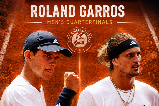 Tứ kết Roland Garros 2026: Rafael Jodar thách thức Zverev, Fonseca viết tiếp cổ tích