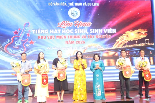 Khai mạc liên hoan tiếng hát học sinh, sinh viên khu vực miền Trung và Tây Nguyên năm 2026