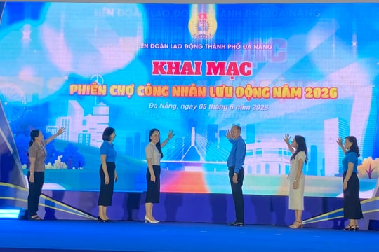 Gần 50 gian hàng giá rẻ tại phiên chợ công nhân lưu động năm 2026