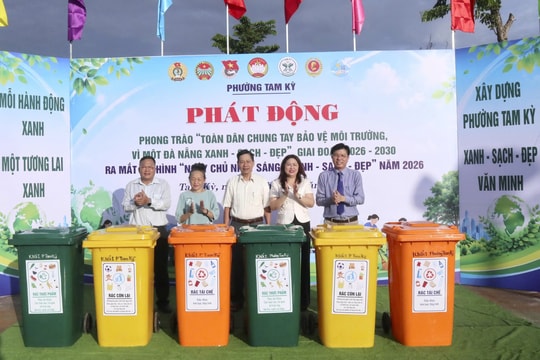 Tam Kỳ ra mắt mô hình “Ngày Chủ nhật sáng - xanh - sạch - đẹp”