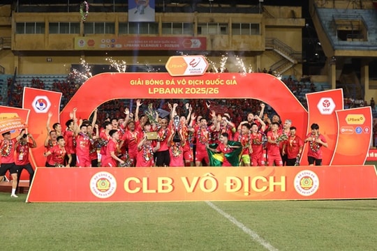 V-League 2025/26: CAHN lên ngôi và bước chuyển mình chuyên nghiệp của bóng đá Việt Nam