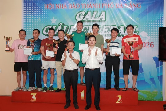 Bế mạc, trao giải Pickleball báo chí Đà Nẵng mở rộng năm 2026