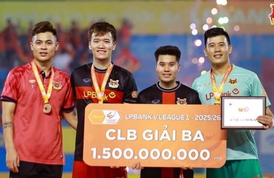 CLB Ninh Bình đoạt hạng 3 V.League 2025/26: Xây dựng đế chế mới cùng HLV Chu Đình Nghiêm