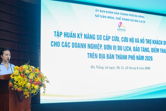 Tập huấn sơ cấp cứu và cứu hộ cho nhân viên ngành du lịch Đà Nẵng