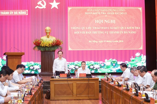 Thông qua dự thảo báo cáo kết quả kiểm tra đối với Ban Thường vụ Thành ủy Đà Nẵng