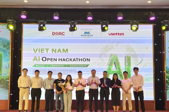 Trao giải cuộc thi Vietnam Al Open Hackathon