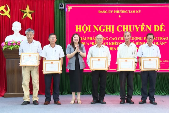 Phường Tam Kỳ nâng cao chất lượng phong trào thi đua “Dân vận khéo”