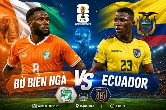 Link trực tiếp bóng đá hôm nay Bờ Biển Ngà vs Ecuador lúc 06h00 ngày 15/6/2026