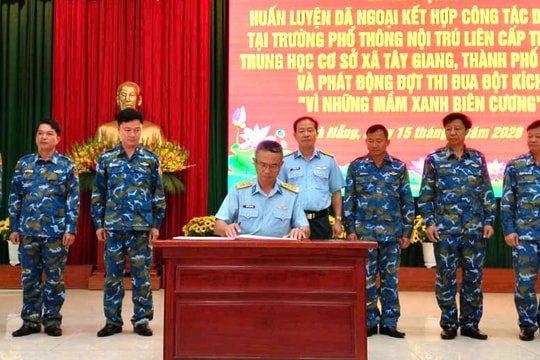 Sư đoàn 375 xuất quân làm công tác dân vận tại xã Tây Giang