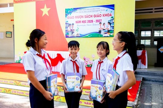Hòa Vang triển khai chương trình giao mượn sách giáo khoa năm học 2026 - 2027