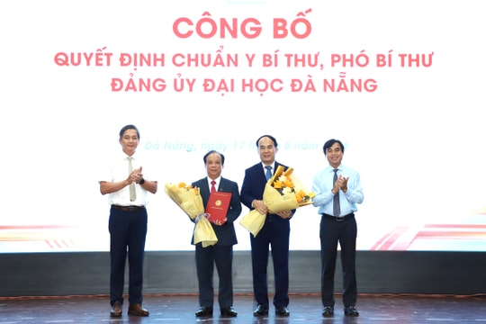 Công bố các chức danh lãnh đạo Đảng bộ Đại học Đà Nẵng và 6 trường thành viên