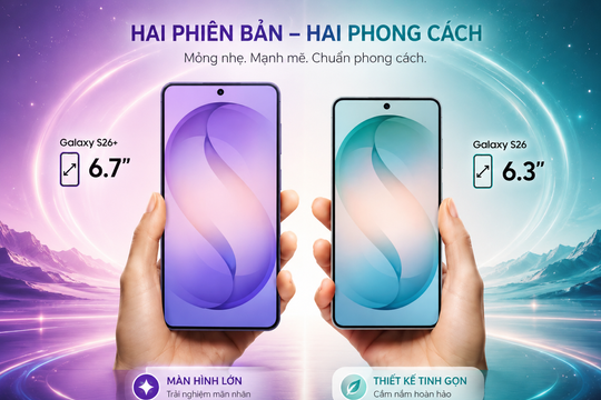 So sánh về giá giữa Samsung S26 và S26 Plus