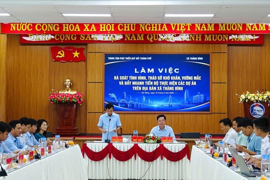 Phối hợp đẩy nhanh công tác giải phóng mặt bằng các dự án trên địa bàn xã Thăng Bình