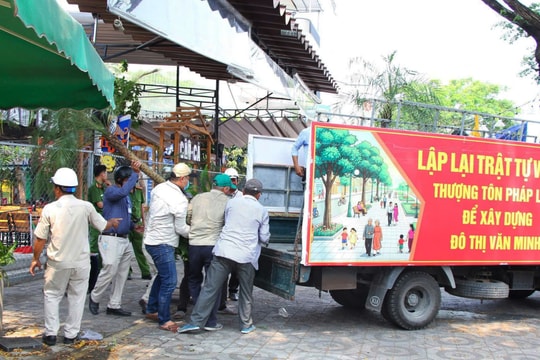 Phường Hòa Xuân xử lý hơn 1.000 trường hợp lấn chiếm vỉa hè