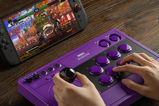 8BitDo Arcade Stick ra mắt màu tím mới: Hỗ trợ Nintendo Switch 2 và kết nối đa năng
