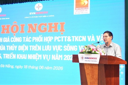 Tăng cường phối hợp vận hành hồ chứa, chủ động ứng phó thiên tai trên lưu vực sông Vu Gia