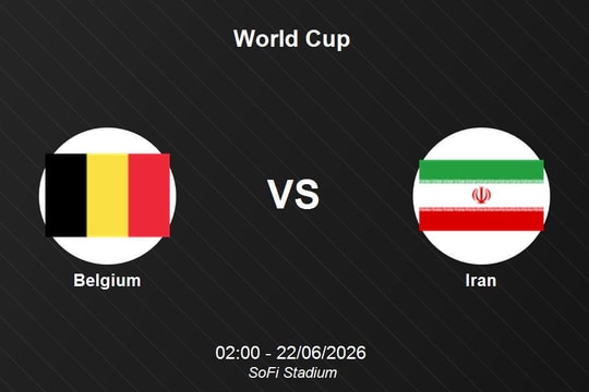 Bỉ 0-0 Iran: Hai đội chia điểm