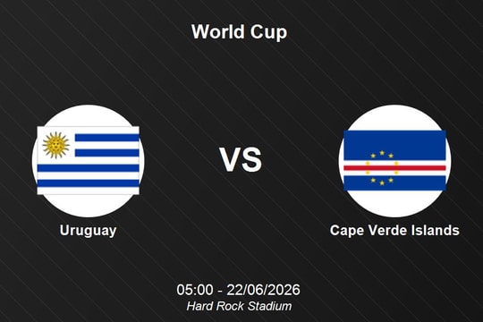Trực tiếp Uruguay vs Cabo Verde: Đội hình xuất phát