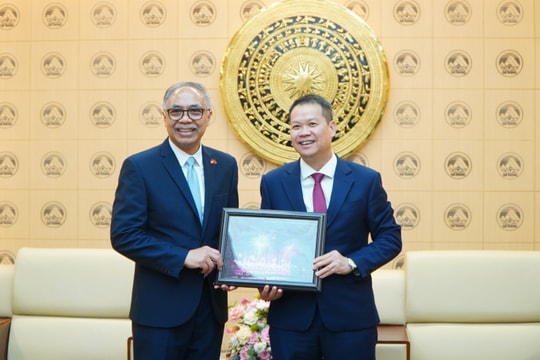 Chủ tịch UBND thành phố Đà Nẵng Nguyễn Mạnh Hùng tiếp Đại sứ Indonesia tại Việt Nam