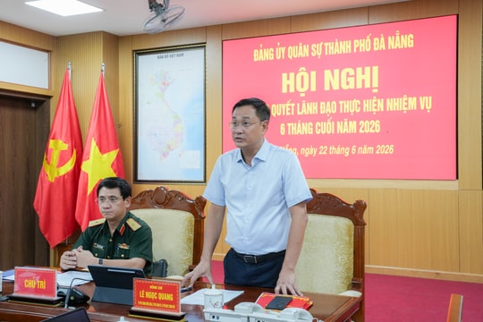 Đảng ủy Quân sự thành phố Đà Nẵng quyết tâm hoàn thành nhiệm vụ năm 2026