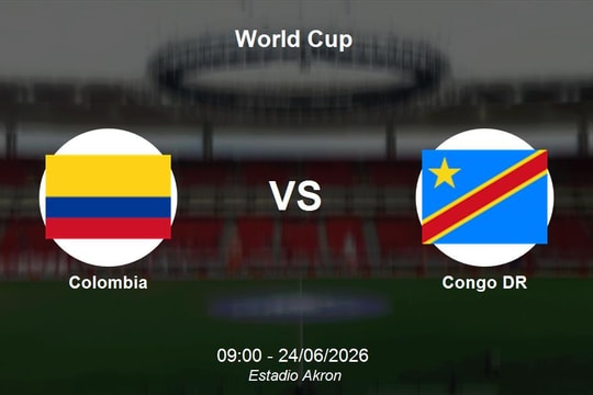 Trực tiếp Colombia vs CHDC Congo: Trận đấu đang diễn ra