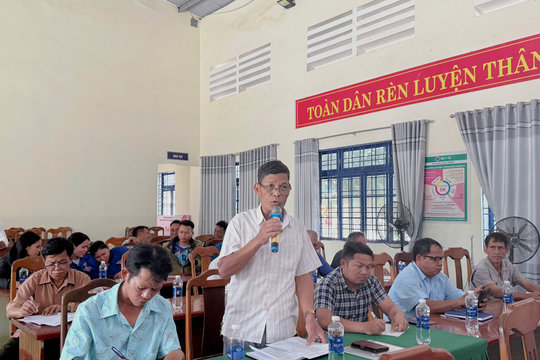 Xã Nam Giang tổ chức diễn đàn nhân dân góp ý xây dựng cán bộ
