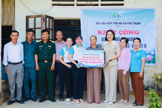 Xã Phú Thuận xây “Mái ấm tình thương” cho phụ nữ đơn thân