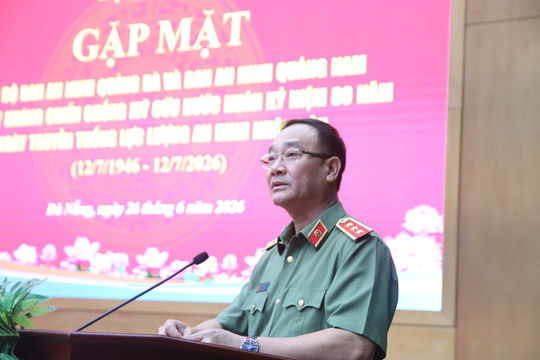 Bộ Công an gặp mặt cán bộ Ban An ninh Quảng Đà