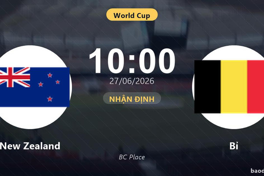 Trực tiếp New Zealand vs Bỉ: Nhận định, đội hình dự kiến