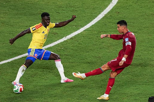 Bồ Đào Nha chia điểm với Colombia: Ronaldo bất lực, VAR cứu nguy phút bù giờ