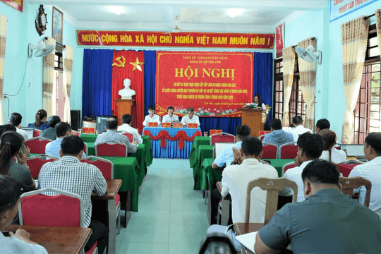 Xã Trà Vân vận hành ổn định mô hình chính quyền địa phương 2 cấp
