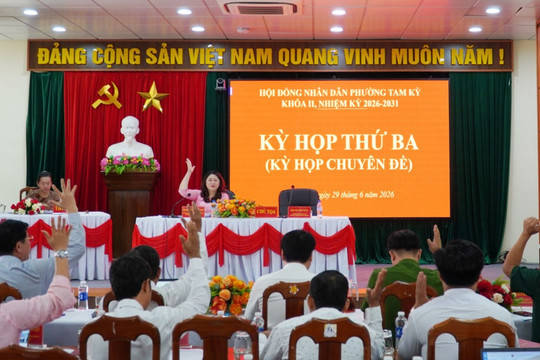 HĐND phường Tam Kỳ thông qua nghị quyết về sắp xếp khối phố