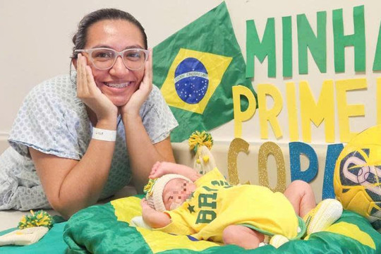 Khoảnh khắc ngọt ngào khi trẻ Brazil chào đời mùa World Cup 2026
