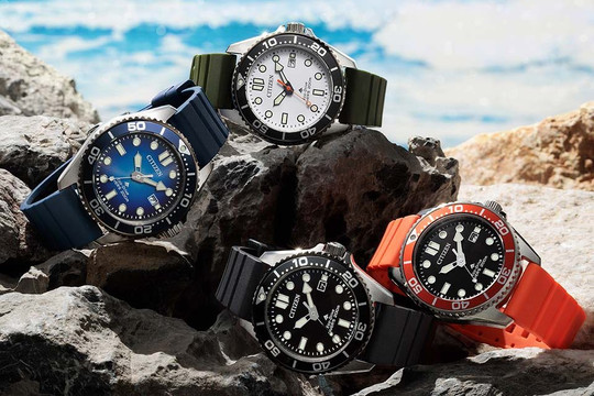 Citizen ra mắt bộ tứ Promaster Marine mới: Nâng cấp bộ máy Eco-Drive và dây đeo sinh học