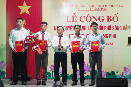 Phường Quảng Phú thành lập 5 khối phố mới