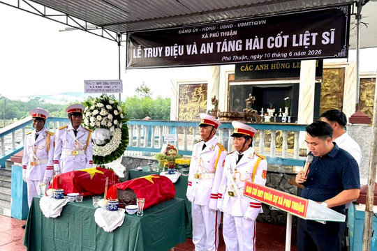 Xã Thượng Đức, Phú Thuận tích cực lấy mẫu xác định danh tính hài cốt liệt sĩ