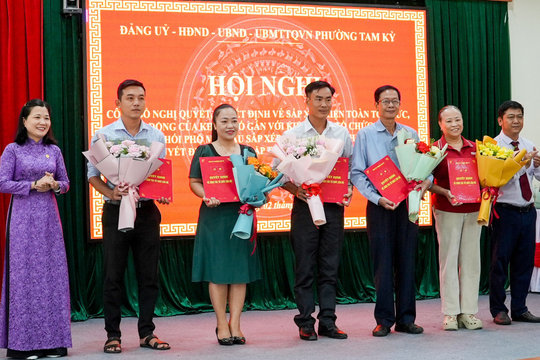 Phường Tam Kỳ còn 21 khối phố sau sắp xếp