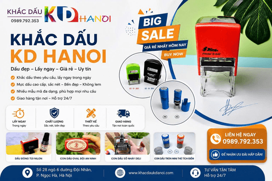 Tiêu chí lựa chọn dịch vụ khắc dấu tại Hà Nội