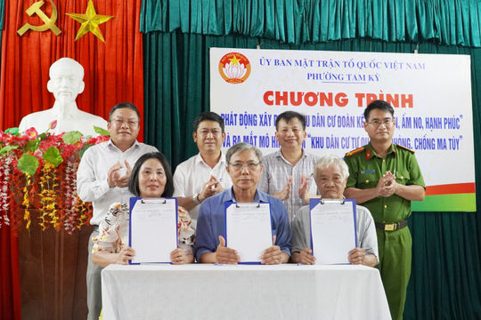 Phường Tam Kỳ ra mắt mô hình điểm “Khu dân cư tự quản về phòng chống ma túy”