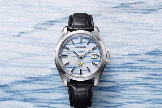 Citizen AQ4090-08A: Đỉnh cao công nghệ Eco-Drive kết hợp nghệ thuật nhuộm giấy Washi thủ công