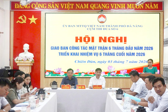 Ủy ban MTTQ Việt Nam các xã Cụm thi đua số 6 sơ kết công tác mặt trận