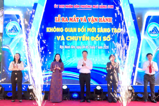 Phường Ngũ Hành Sơn ra mắt không gian đổi mới sáng tạo và chuyển đổi số
