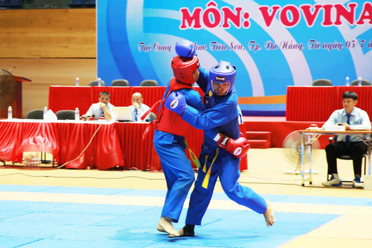 57 võ sĩ tranh tài giải Vovinam tại Đại hội Thể dục thể thao thành phố Đà Nẵng lần thứ X