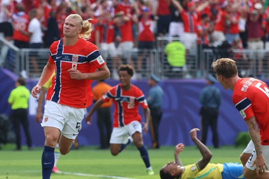 Erling Haaland lập cú đúp tiễn Brazil rời World Cup 2026