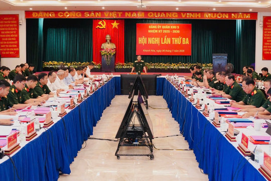 Xây dựng Đảng bộ Quân khu 5 trong sạch, vững mạnh, hoàn thành thắng lợi nhiệm vụ quân sự, quốc phòng năm 2026