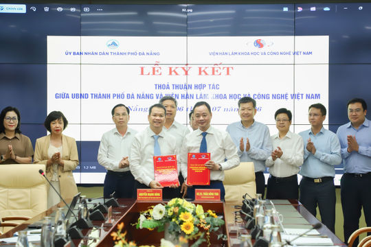 Đà Nẵng và Viện Hàn lâm Khoa học và Công nghệ Việt Nam hợp tác phát triển khoa học, công nghệ