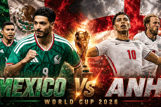 Mexico vs Anh tại vòng 1/8 World Cup 2026: Tam Sư đối mặt pháo đài Azteca và cái dớp 1985