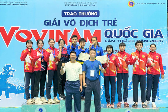 Võ sĩ Đà Nẵng giành 4 Huy chương Vàng tại Giải Vovinam vô địch trẻ quốc gia